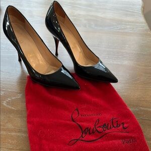 Christian Louboutin Black Patent Leather Pumps